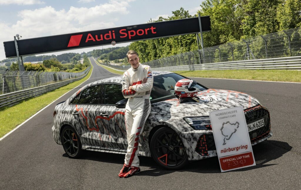 Ny banerekord: Audi RS 3 imponerer på Nürburgring